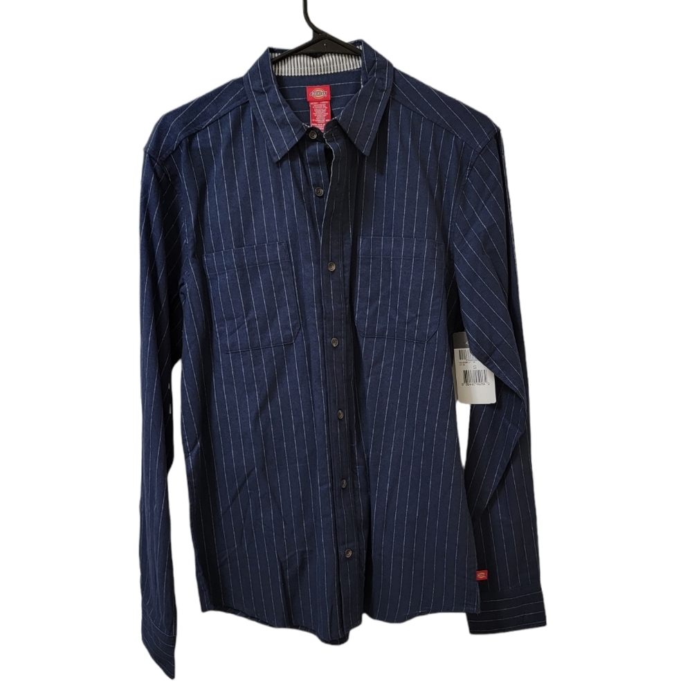 NWT Dickies Button Down Long Sleeve Shirt Sz Small